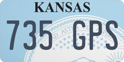 KS license plate 735GPS