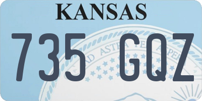 KS license plate 735GQZ
