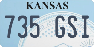KS license plate 735GSI