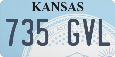 KS license plate 735GVL
