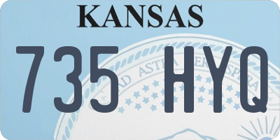 KS license plate 735HYQ