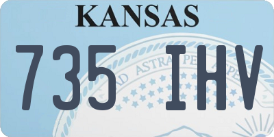 KS license plate 735IHV