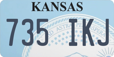 KS license plate 735IKJ