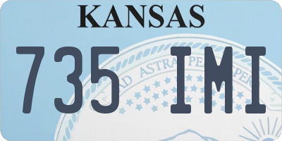 KS license plate 735IMI
