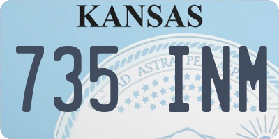 KS license plate 735INM