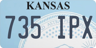 KS license plate 735IPX