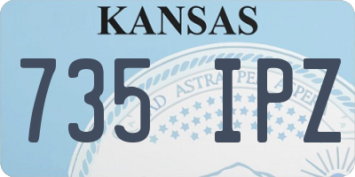 KS license plate 735IPZ