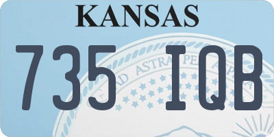 KS license plate 735IQB