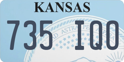 KS license plate 735IQO