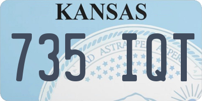 KS license plate 735IQT