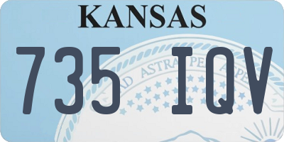 KS license plate 735IQV