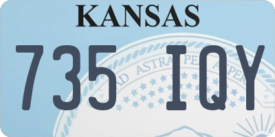 KS license plate 735IQY