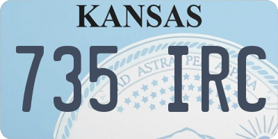 KS license plate 735IRC