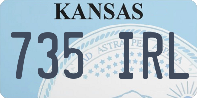 KS license plate 735IRL