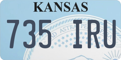 KS license plate 735IRU