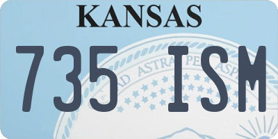 KS license plate 735ISM