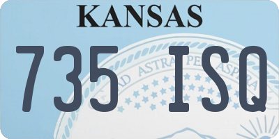 KS license plate 735ISQ