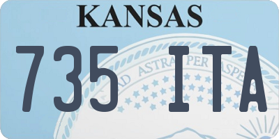 KS license plate 735ITA