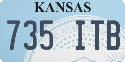 KS license plate 735ITB