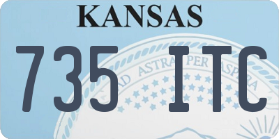 KS license plate 735ITC