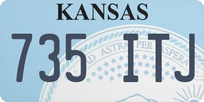 KS license plate 735ITJ