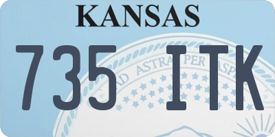 KS license plate 735ITK