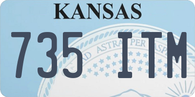 KS license plate 735ITM