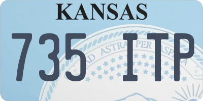 KS license plate 735ITP