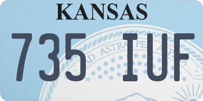 KS license plate 735IUF