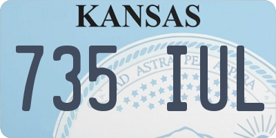 KS license plate 735IUL