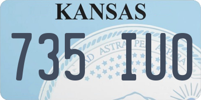 KS license plate 735IUO