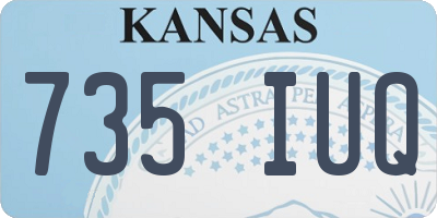 KS license plate 735IUQ