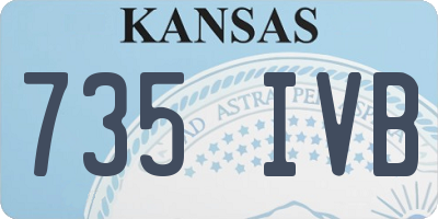 KS license plate 735IVB