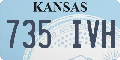 KS license plate 735IVH