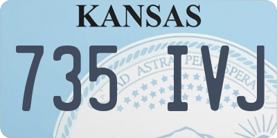 KS license plate 735IVJ