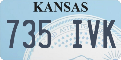 KS license plate 735IVK