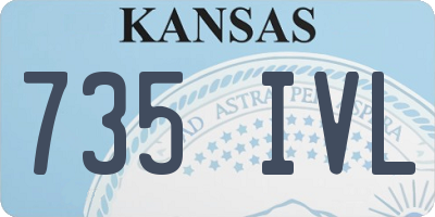 KS license plate 735IVL