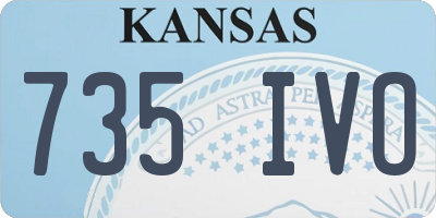 KS license plate 735IVO