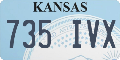 KS license plate 735IVX
