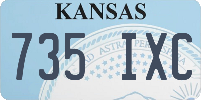 KS license plate 735IXC