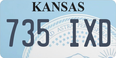 KS license plate 735IXD