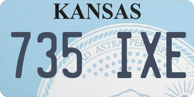 KS license plate 735IXE