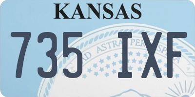 KS license plate 735IXF