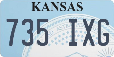 KS license plate 735IXG