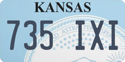 KS license plate 735IXI