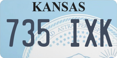 KS license plate 735IXK