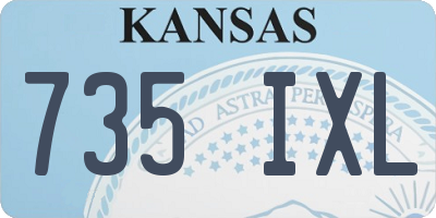 KS license plate 735IXL