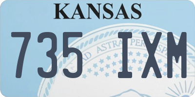 KS license plate 735IXM