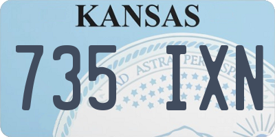 KS license plate 735IXN