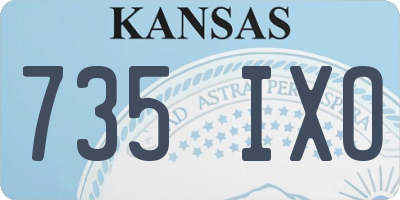 KS license plate 735IXO